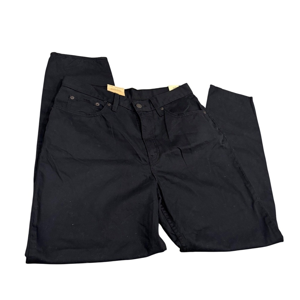 Levis jeans women 32x30 High-Waisted Mom Black Tapered NWT A3506-1821
